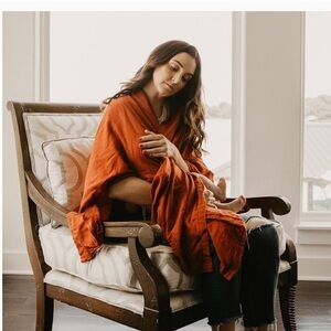 Elegant Orange Shawl